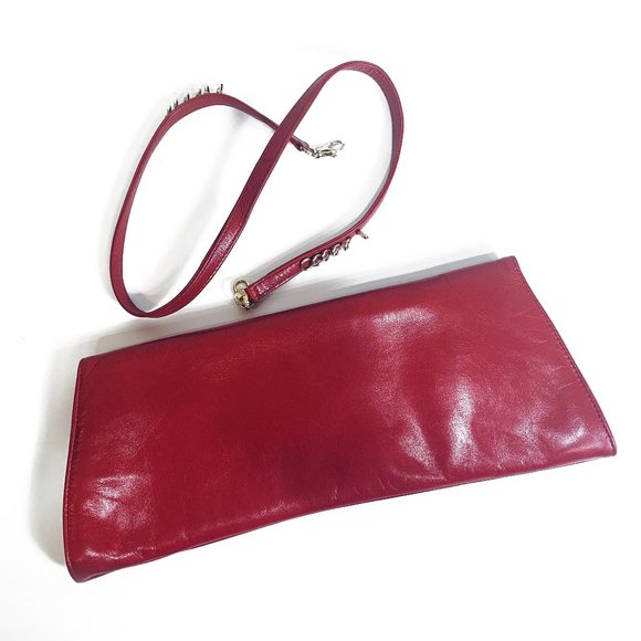 CHARLES JOURDAN LAMB Red, Clutch, with a strap - Picture 3 of 6